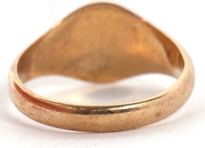 Lot 56 - A 9ct signet ring, size N, hallmarked...