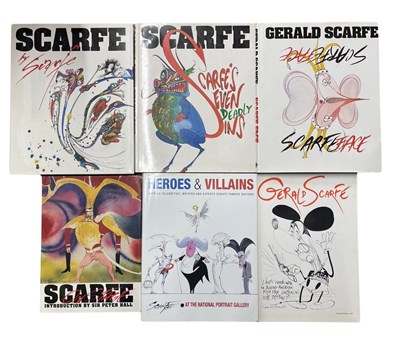 Lot 258 - GERALD SCARFE: 6 titles: HEROES AND VILLAINS...