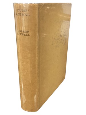 Lot 45 - OSBERT SITWELL: DUMB-ANIMAL AND OTHER STORIES,...