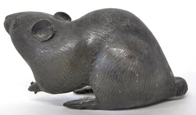 Lot 266 - Small Oriental Bronze model of a Rat