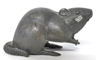 Lot 266 - Small Oriental Bronze model of a Rat