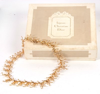 Lot 148 - A Christian Dior jewellery box and a gilt...
