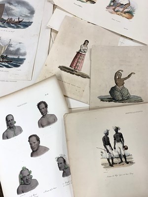 Lot 329a - Approx 36 copper plate engravings in colour...