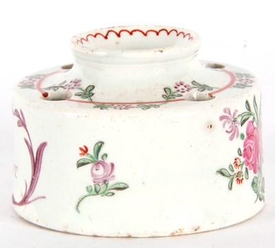 Lot 68 - A rare Lowestoft porcelain " Trifle" inkwell c....