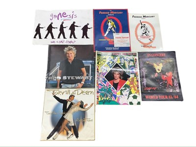 Lot 129 - A mixed lot of 1980s-2000s tour programmes, to...