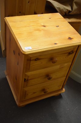 Lot 735 - MODERN PINE THREE DRAWER CHEST