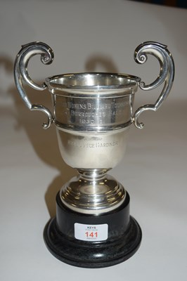 Lot 141 - Birmingham silver trophy presented to Joyce...