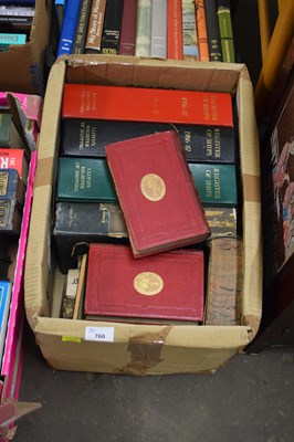 Lot 760 - BOX OF MIXED BOOKS TO INCLUDE LLOYDS REGISTER...