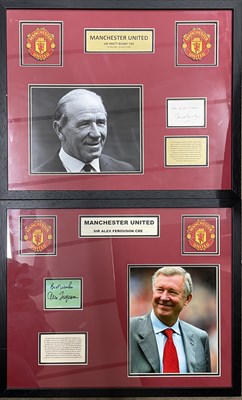 Lot 170 - A pair of Manchester United display montages,...
