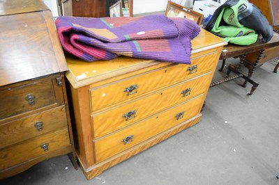 Lot 769 - LATE VICTORIAN AMERICAN WALNUT THREE DRAWER CHEST