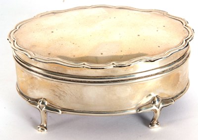 Lot 5 - An early 20th Century silver ring box of...
