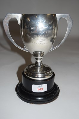 Lot 143 - Birmingham silver cup, the Willie Smith cup,...
