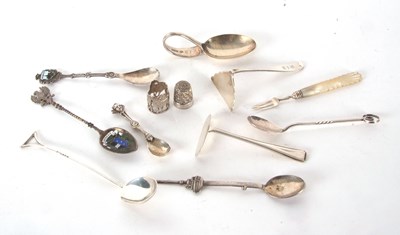 Lot 47 - Mixed Lot: George V silver baby food pusher...