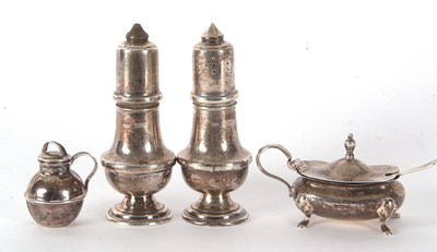 Lot 49 - Mixed Lot: A pair of hallmarked silver...