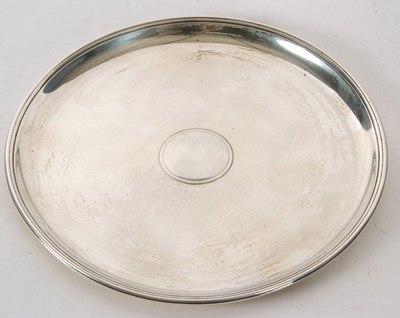 Lot 51 - Mixed Lot: George V silver card salver of...
