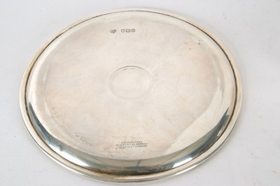 Lot 51 - Mixed Lot: George V silver card salver of...