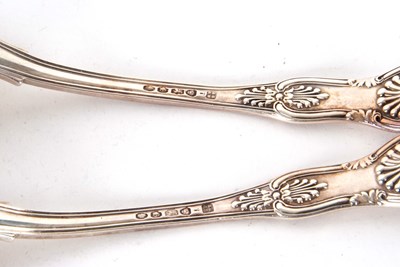 Lot 56 - A pair of William IV Kings pattern ladles...