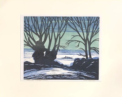 Lot 13 - Noel Dennes (British, 20th century), 'Marshes...