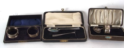 Lot 83 - Mixed Lot:  A cased George VI silver...