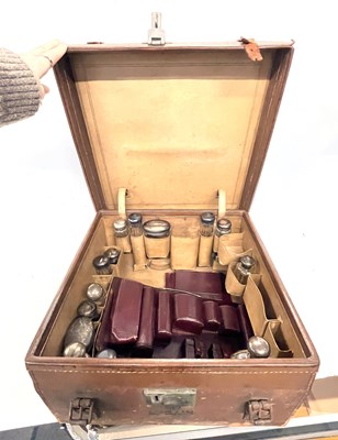 Lot 87 - Early 20th Century part cased travelling...