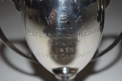 Lot 144 - Birmingham silver cup presented to Joyce...