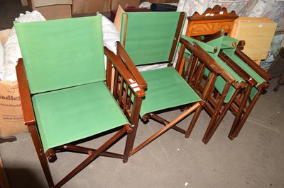 Lot 795 - FOUR FOLDING DIRECTORS CHAIRS