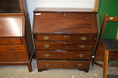 Lot 302 - 19TH CENTURY MAHOGANY BUREAU WITH FITTED...