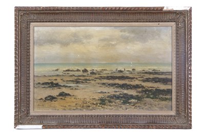 Lot 452 - Emile Louis Vernier (French, 1829-1887), Beach...