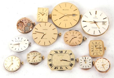 Lot 288 - Mixed Lot: Various watch movements and dials,...