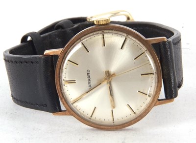 Lot 312 - A 9ct gold Garrard wristwatch, stamped 375 on...