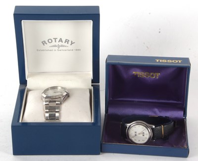 Lot 316 - Two gents wristwatches, one Tissot quartz with...