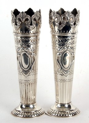 Lot 162 - A pair of early 20th Century solid silver...