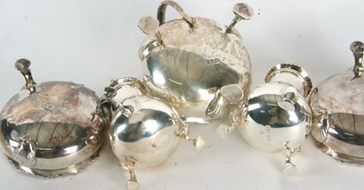 Lot 175 - Mixed Lot: Hallmarked silver condiments to...
