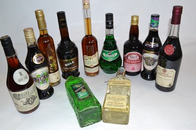 Lot 209 - Quantity of assorted spirits and liqueurs, (11)