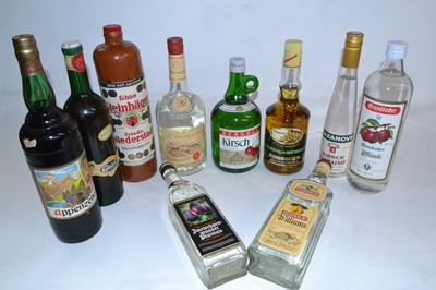 Lot 213 - Quantity of assorted spirits and liqueurs, (10)