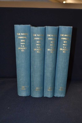 Lot 39 - T A BRASSEY: THE NAVAL ANNUAL: 4 volumes, 1890....