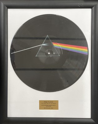 Lot 195 - PINK FLOYD: DARK SIDE OF THE MOON: Mounted and...