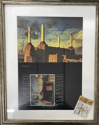 Lot 196 - PINK FLOYD: ANIMALS: Framed tour programme and...