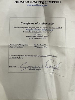 Lot 277 - GERALD SCARFE: Limited edition print of 100:...