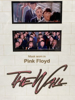 Lot 201 - PINK FLOYD: Child's Faceless Mask Display...
