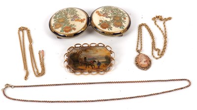 Lot 102 - A mixed lot of gold and other jewellery: to...