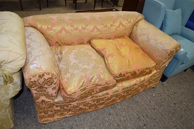 Lot 360 - FLORAL UPHOLSTERED TWO-SEATER SOFA