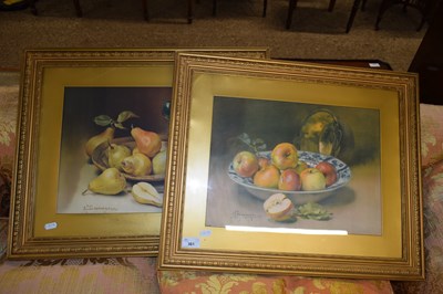 Lot 361 - AFTER BONNARD, TWO COLOURED PRINTS OF FRUIT, F/G