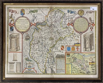 Lot 412 - John Speed (British,1552-1629) Cumberland,...