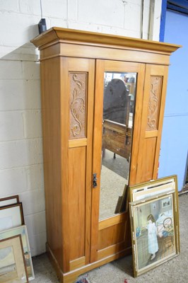 Lot 440 - VICTORIAN AMERICAN WALNUT WARDROBE WITH SINGLE...