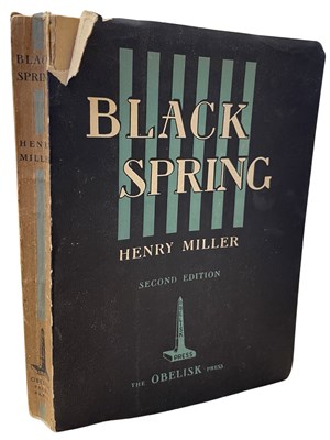 Lot 113 - HENRY MILLER: BLACK SPRING, Paris, The Obelisk...