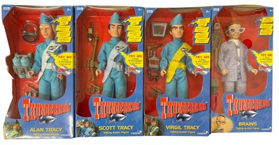 Lot 85 - Four boxed talking Thunderbirds figures, to...