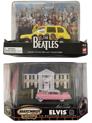 Lot 204 - A pair of boxed music-related die-cast cars,...