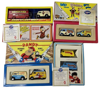 Lot 88 - Four boxed limited edition Corgi Beano / Dandy...