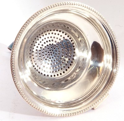 Lot 13 - George III silver wine funnel of typical form,...
